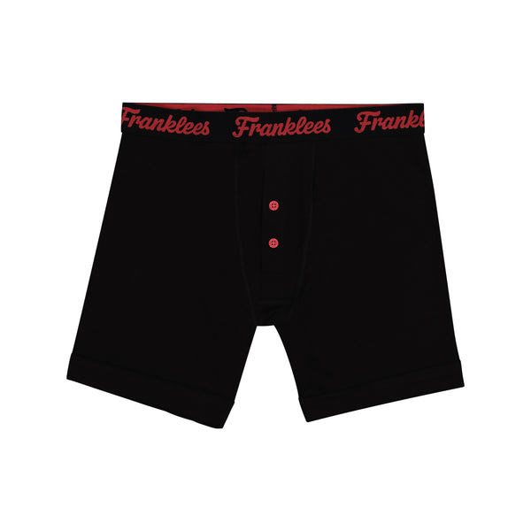 Button Fly Boxer Brief | Soft Cotton | Red Logo