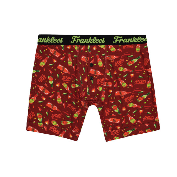 Button Fly Boxer Brief | Soft Cotton | Hot Sauce